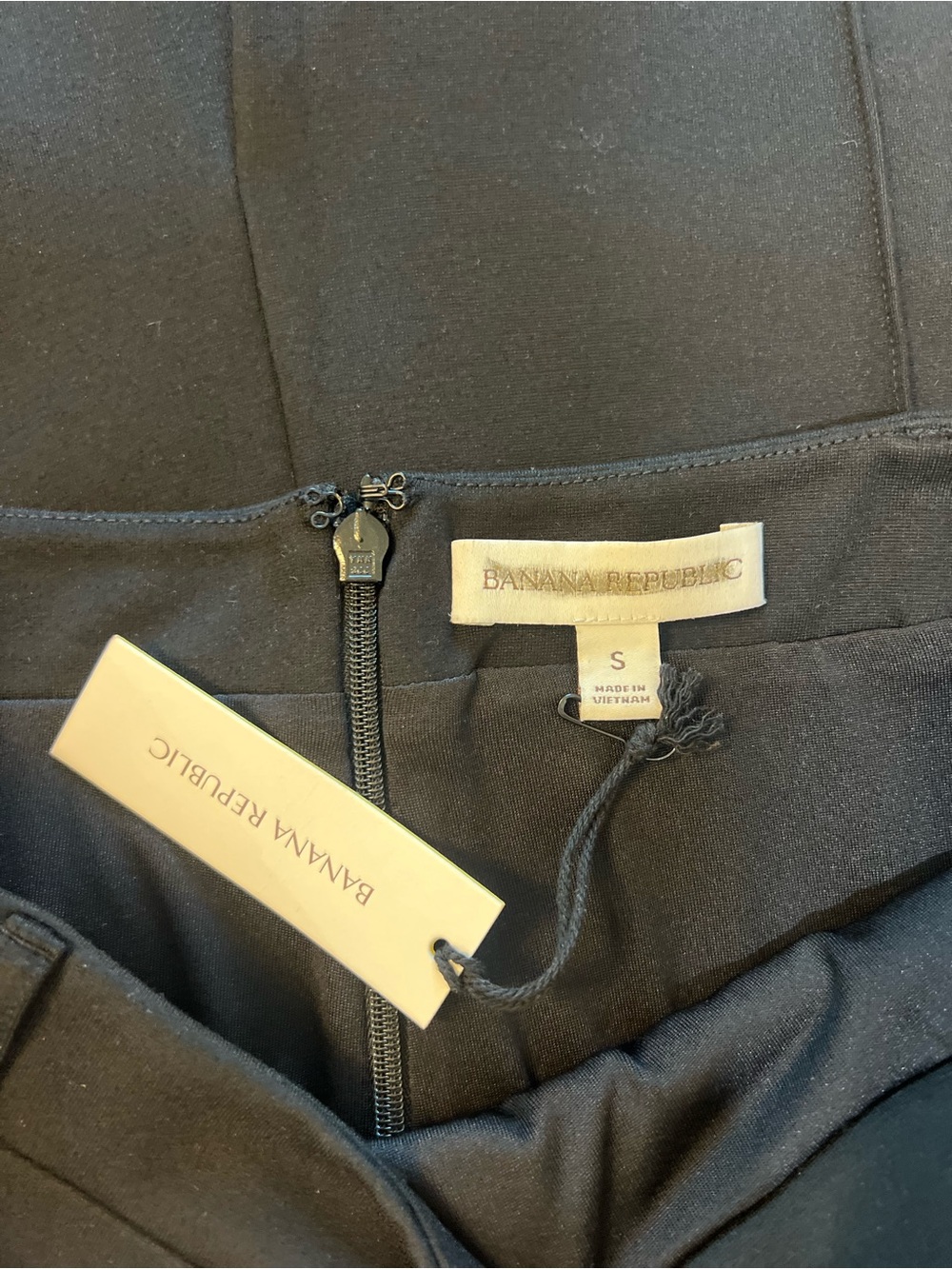 Banana Republic NWT Black Scuba Knit Midi Pencil Skirt Size SMALL - Picture 7 of 8